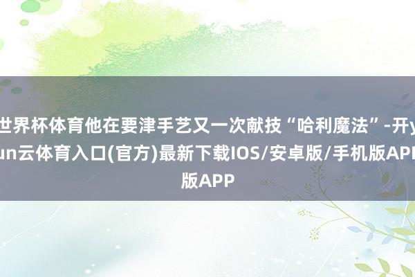 世界杯体育他在要津手艺又一次献技“哈利魔法”-开yun云体育入口(官方)最新下载IOS/安卓版/手机版APP